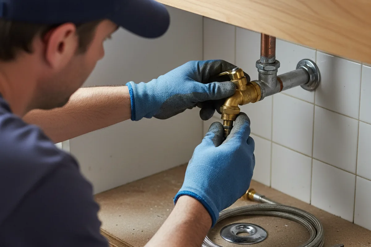 Shutoff valve and fitting work during Well Pump Repair in Sierra Vista